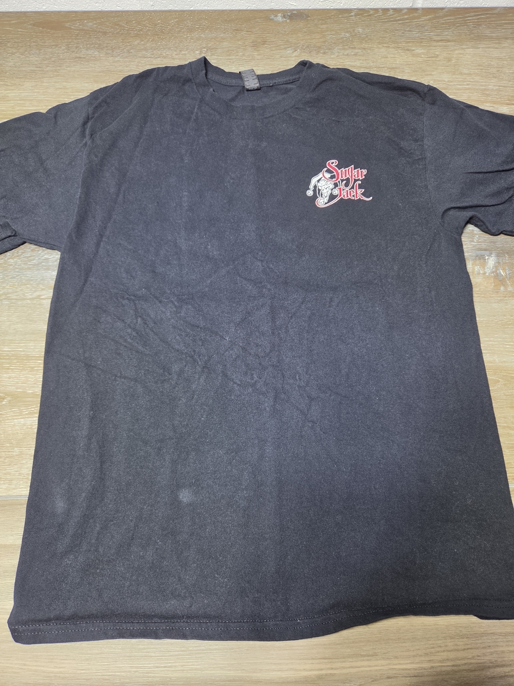 Gildan Sugar Jack Graphic T-Shirt Mens M Black 100% Cotton